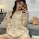 2025 New Style Pajamas Women's Summer Cute Short-sleeved Shorts plus size Internet Popular Style Outwear Summer suit Home Clothes