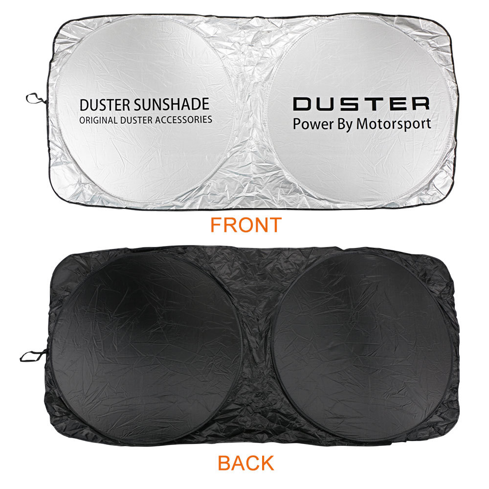 Suitable for Dacia DUSTER car sunshade front gear sun-proof thermal insulation sun shield silver coated cloth double ring