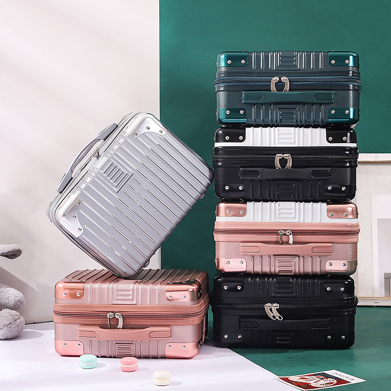 Portable box small luggage 14-inch small travel storage box cute Korean fashionable lightweight mini makeup bag