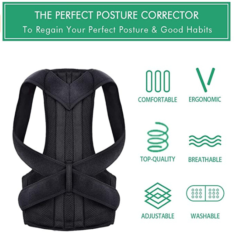 Adult back correction belt humpback correction belt shoulder correction fixed belt with support plate humpback correction belt