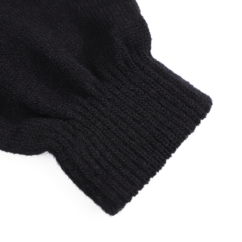 Men's winter padded brushed knitted touch screen gloves outdoor riding cold-proof warm game gloves factory direct batch_voghion.com