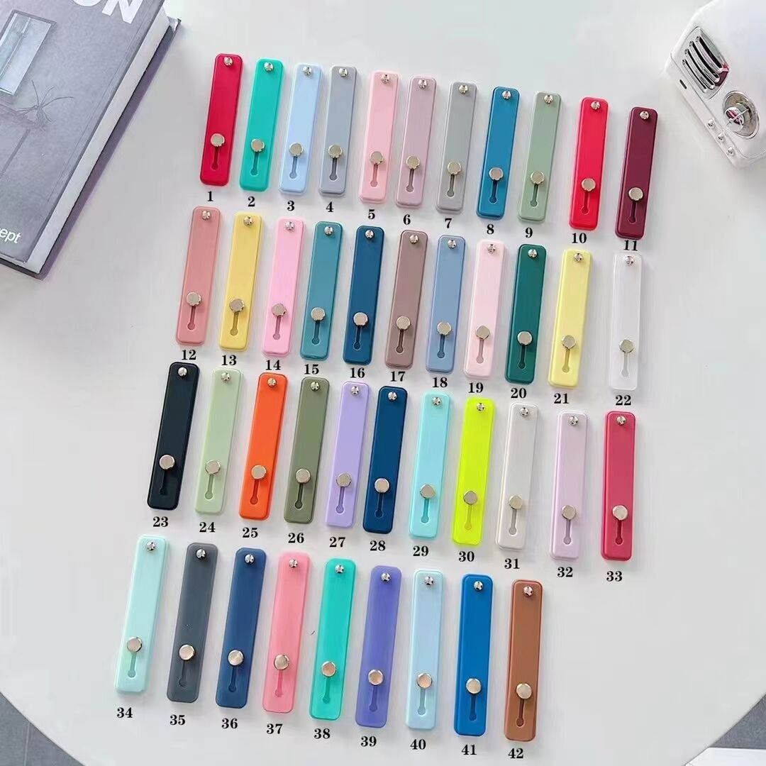 Adhesive Wristband Bracket Sticker Mobile Phone Ring Back Buckle Pull Ring Bracelet Support Phone Silicone Collocation Phone Case