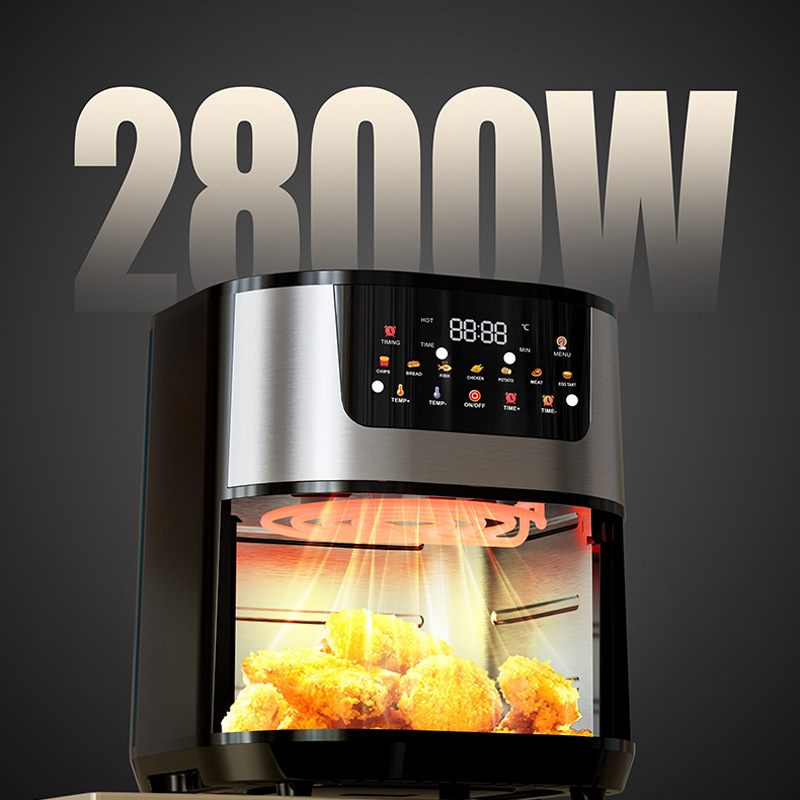 15L Air Fryer Air Fryer Household Large Capacity Intelligent Stainless Steel Electric Fryer Multifunctional Electric Oven