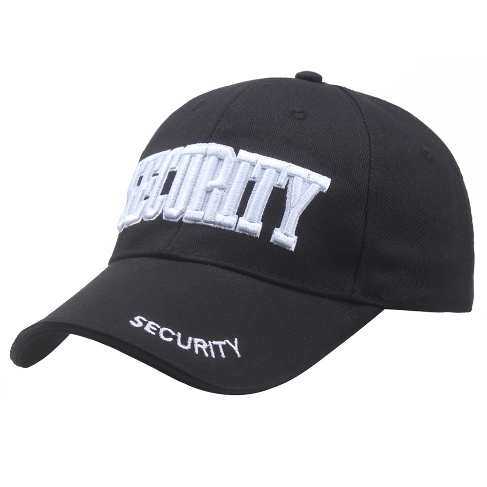 Бейсболка SECURITY с вышивкой, мужская и женская летняя уличная солнцезащитная Кепка, дышащая солнцезащитная Кепка