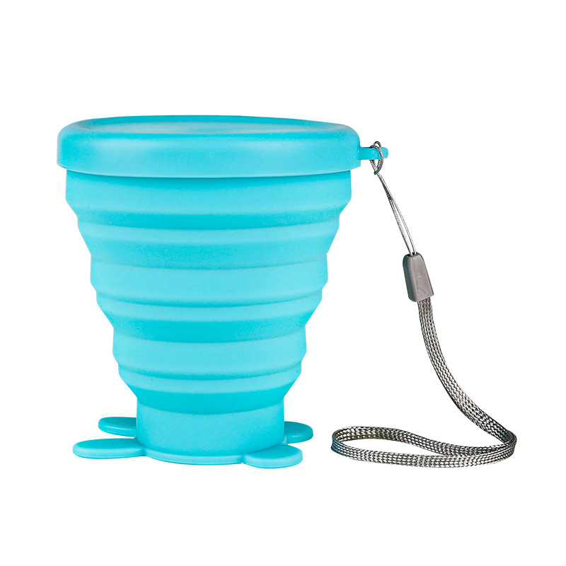 Spot Silicone Portable Folding Water Cup Telescopic Compression Travel Foldable Mini Gargle Cup Silicone Cup