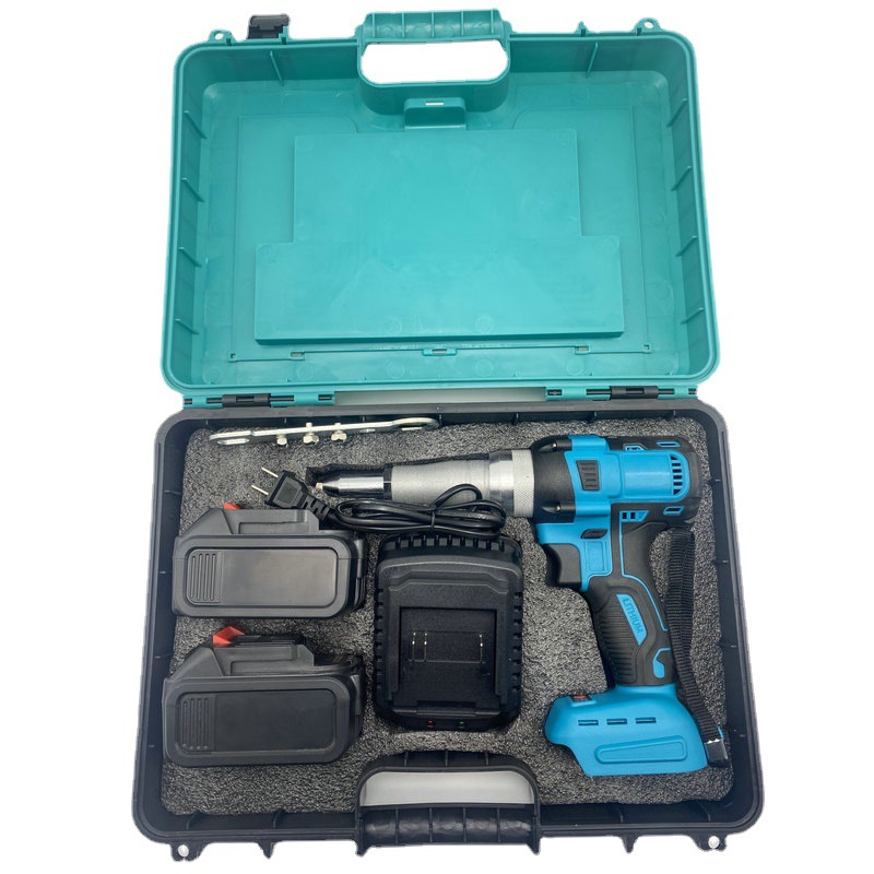 Lithium battery automatic rivet gun rechargeable industrial electric nail gun tool blind rivet head manufacturers