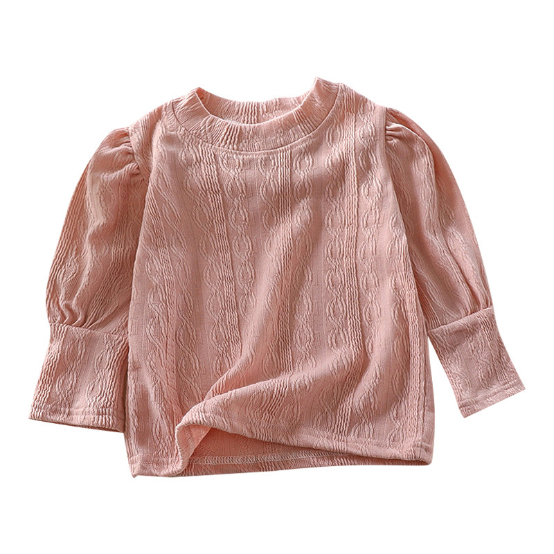 Girls' long-sleeved T-shirt autumn clothes spring and autumn baby children's clothing baby children's inner undershirt autumn top wholesale