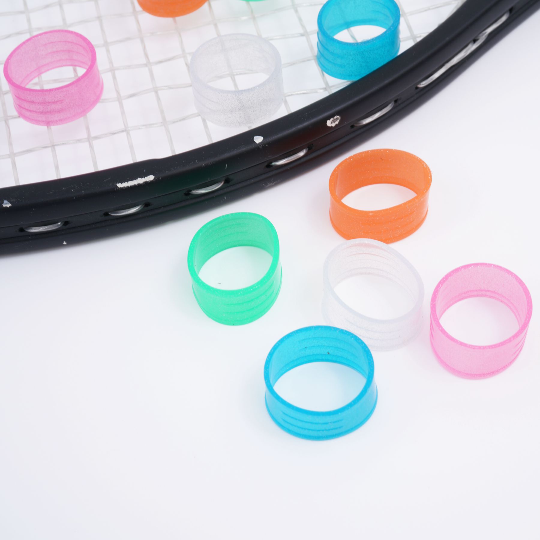 Racquet Sweat Belt Beat Ring Silicone Hand Glue Sealing Rubber Ring Handle Leather Fixed Rubber Ring Elastic