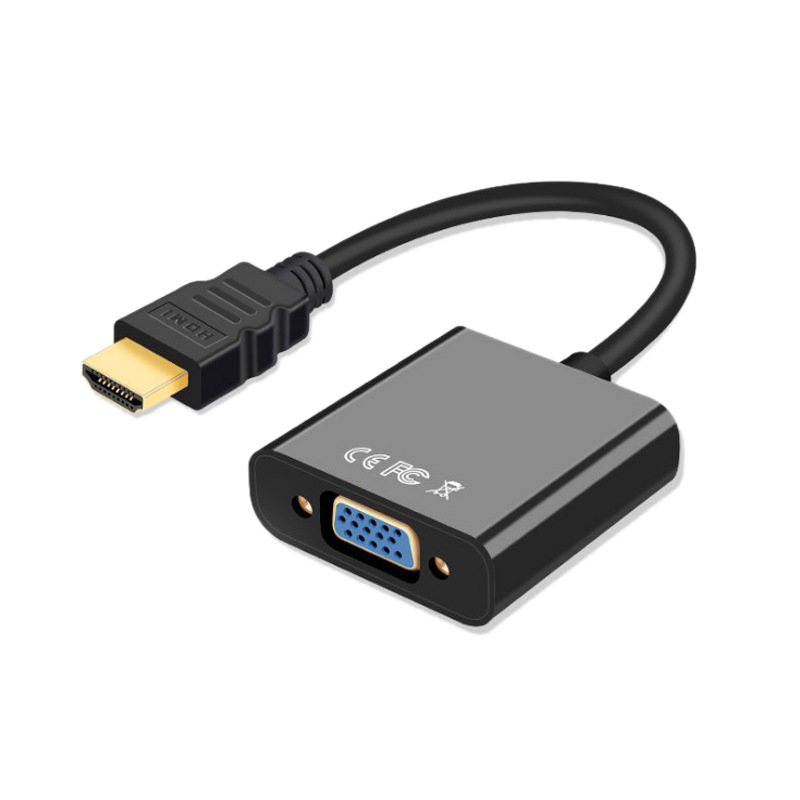 Адаптер адаптера HD HDMI на VGA с аудиодиапазоном для компьютера HDMI на VGA с поддержкой HDCP