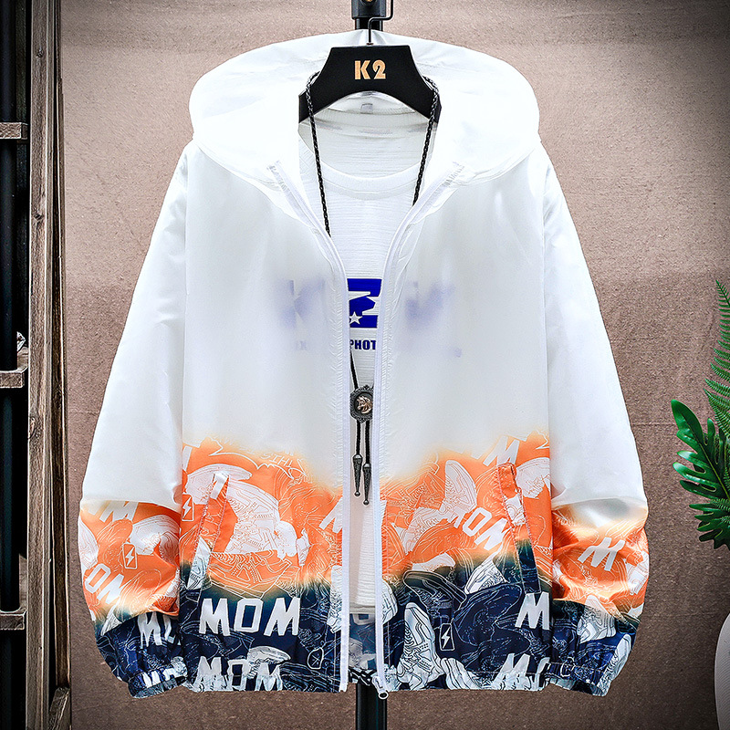 2023 New Arrival Summer Patchwork Printed Breathable Sun Protection Clothing Men's Sports Outdoor Skin Coat ins Sun Protection Clothing Women