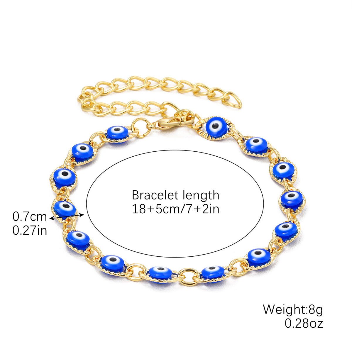 Amazon Explosions Jewelry Ladies Pull Bracelet Demon Eye Bracelet Adjustable Simple Demon Eye Bracelet