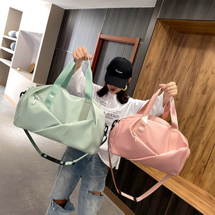 Sports Fitness Bag Women's Dry and Wet Separation Yoga Bag Men's Portable Small Luggage Bag Lightweight Large Capacity Short Distance Travel Bag
