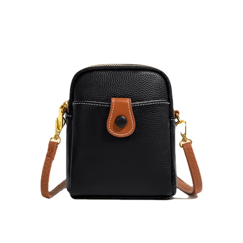 Genuine Leather mobile phone bag for women 2023 new fashion crossbody small bag first layer cowhide coin purse niche women's bag wholesale