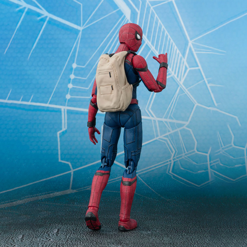 Wd映画アニメ玩具スパイダーマンヒーロー帰帰校シーズンリュックスパイダーマン可動人形フィギュア|undefined