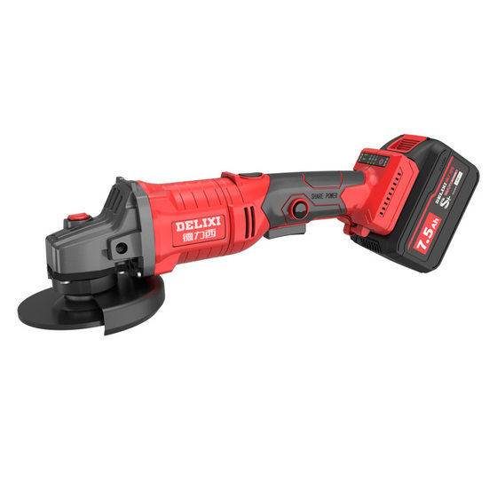 Delixi lithium battery angle grinder brushless rechargeable cutting machine household multifunctional grinder hand grinder hand grinding wheel