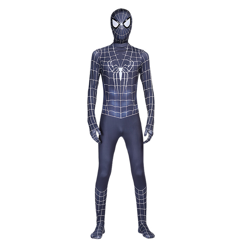 Miles Black Spider-Man jumpsuit tight clothes men and women adult children Gwin cos clothing headgear suit