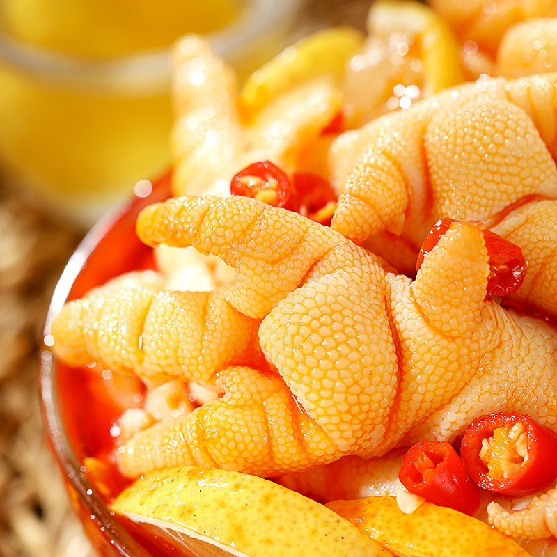 Shudao fragrant sour and spicy boneless chicken feet chicken feet 200g Sichuan and Chongqing chicken snacks instant cooked food wholesale