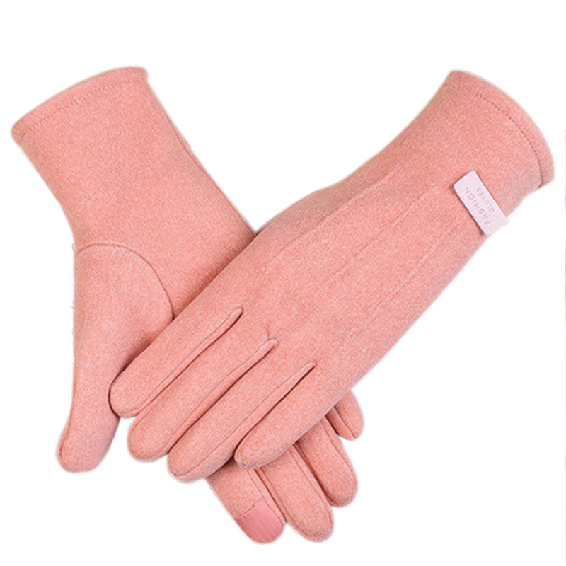 Winter plus velvet warm cold gloves for men and women outdoor sports cycling a generation of elastic touch screen gloves