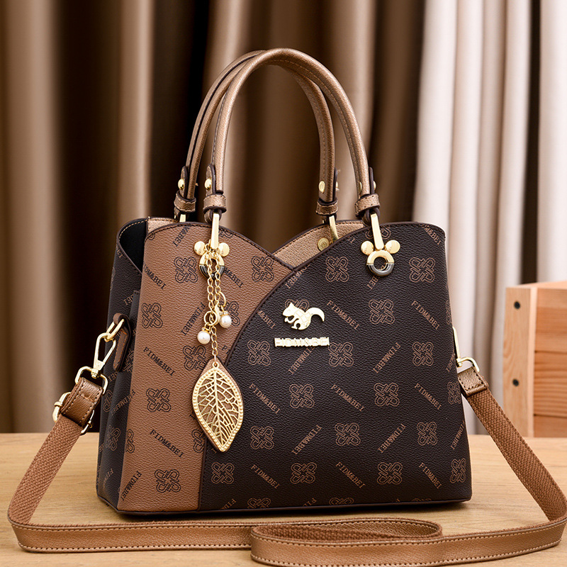 Bag Women's 2025 New Trendy PU All-match Shoulder Crossbody Bag Fashion High-end Sense Handbag Large Capacity Women's Bag