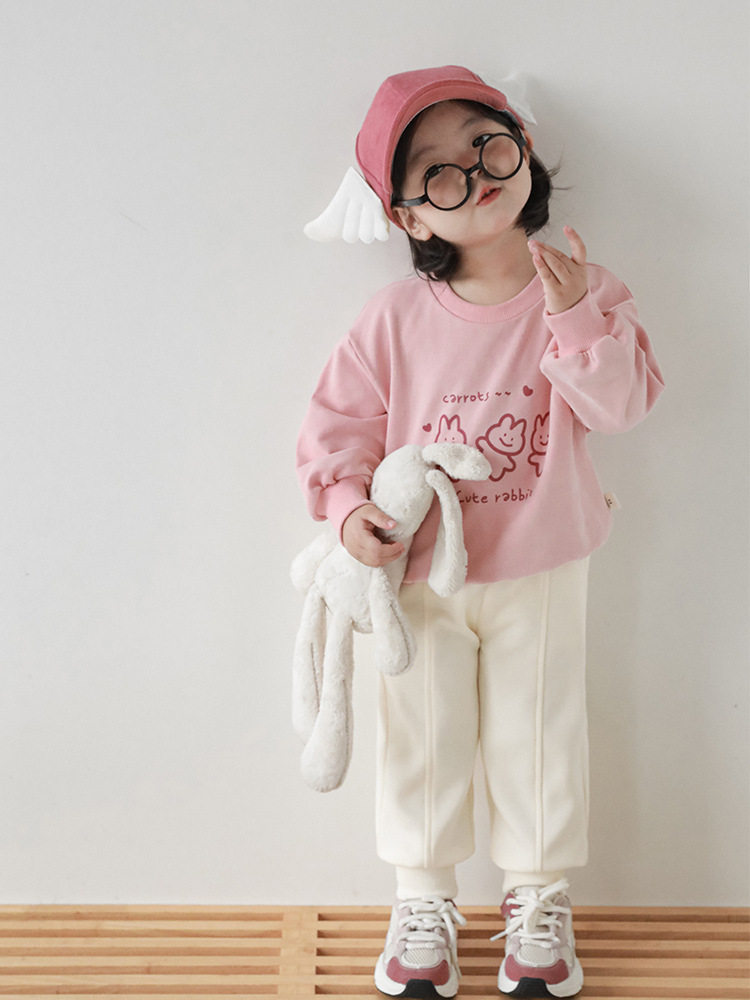 Qiu Duomeng Children's Net Edition Casual Pants 2024 New Spring and Autumn Girls' Korean Style Loose Pants Baby Pants