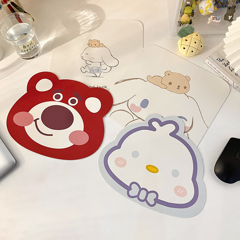 アニメ創意皮革マウスパッド少女かわいいトランペットパッド滑り止め個性コンピュータテーブルパッド事務用品卸売り|undefined