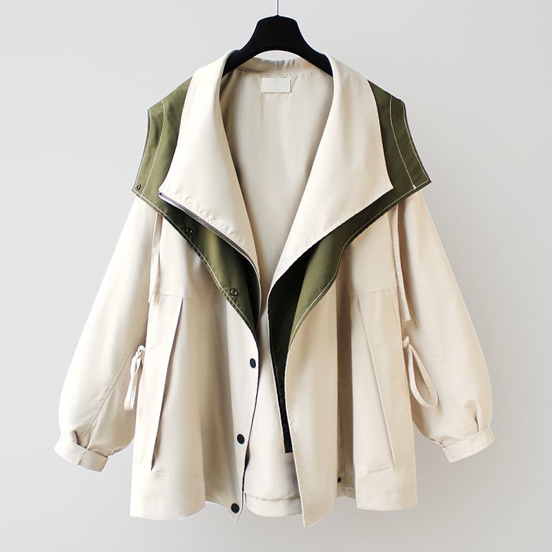 Tight waist mid-length trench coat 2024 new Korean-style new high-end women's spring and autumn casual fashion overcoat