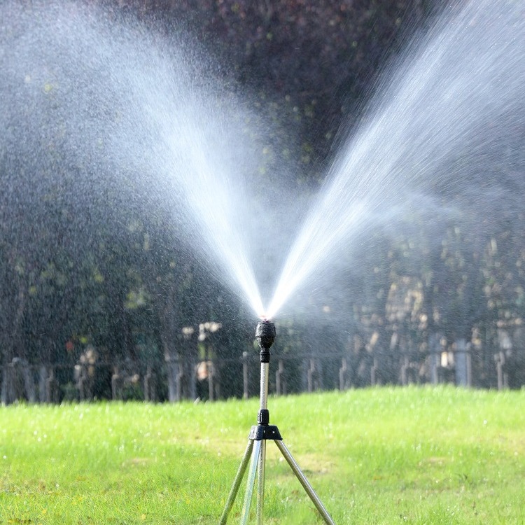 Automatic rotating sprinkler tripod irrigation garden watering artifact greening lawn 360 degree Meg sprinkler