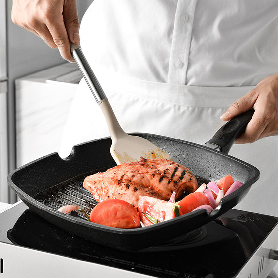 Stainless steel tube handle silicone heat insulation tail set silicone kitchenware set 12 piece set silicone spatula spoon 2021 New