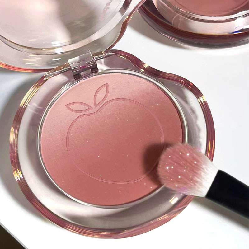 kekemood Peach Gas Blush Gradient Inflated Color Blush Women's Natural Highlight Repairer Plate Gills Purple Matte Student