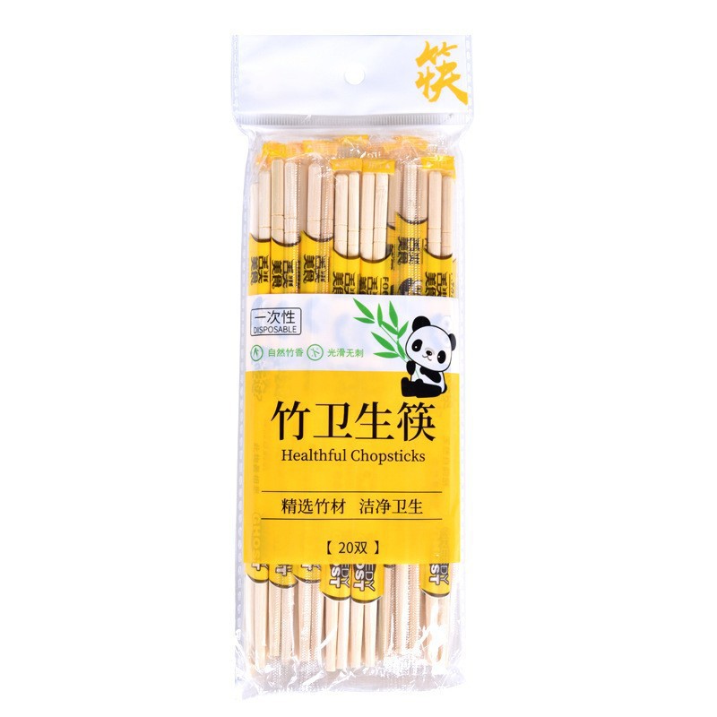 Disposable Chopsticks Large Batch Split Fast Food Chopsticks Independent Packaging Disposable Chopsticks Takeaway Round Bamboo Chopsticks Wholesale