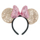 Rose red bow champagne sequins (summer new)