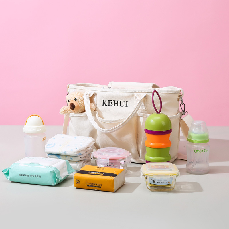 New Mummy Bag Shoulder Fashion Crossbody Women's Bag Baby Car Hanging Bag Mother Travel Bottle Mother Baby Bag