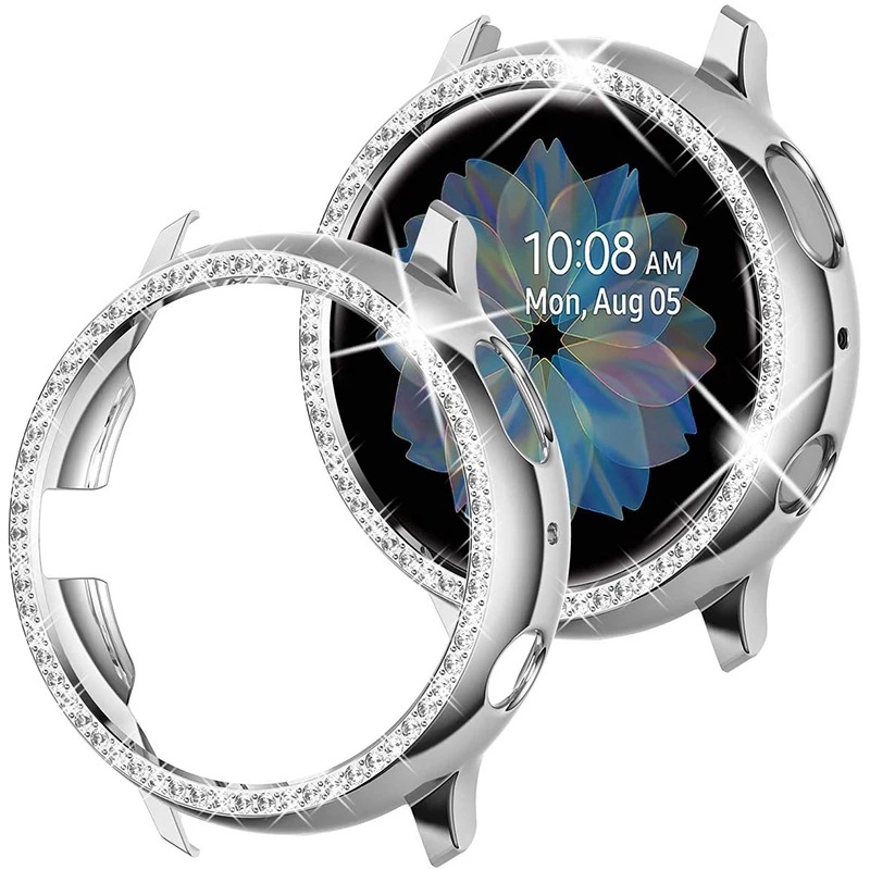 Suitable for Samsung Samsung/active2 40mm 44mm case electroplated pc single row Diamond protective cover