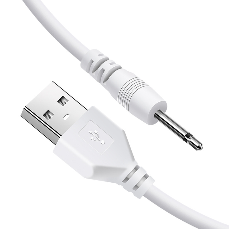 dc2.5 turn usb pin type power cord exposed 15mm all copper for electric toothbrush small fan pin type charging cable