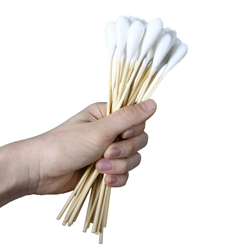 Medical large cotton swab big head disposable gynecological baby disinfection medicine long cotton swab medical sterile cotton swab 20cm