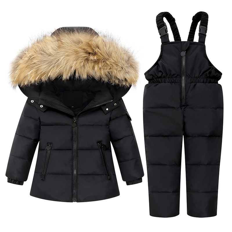 Children's down jacket suit women's 1-4 years old 3 children's clothing boys' baby coat girls' baby ski suit 2021 New