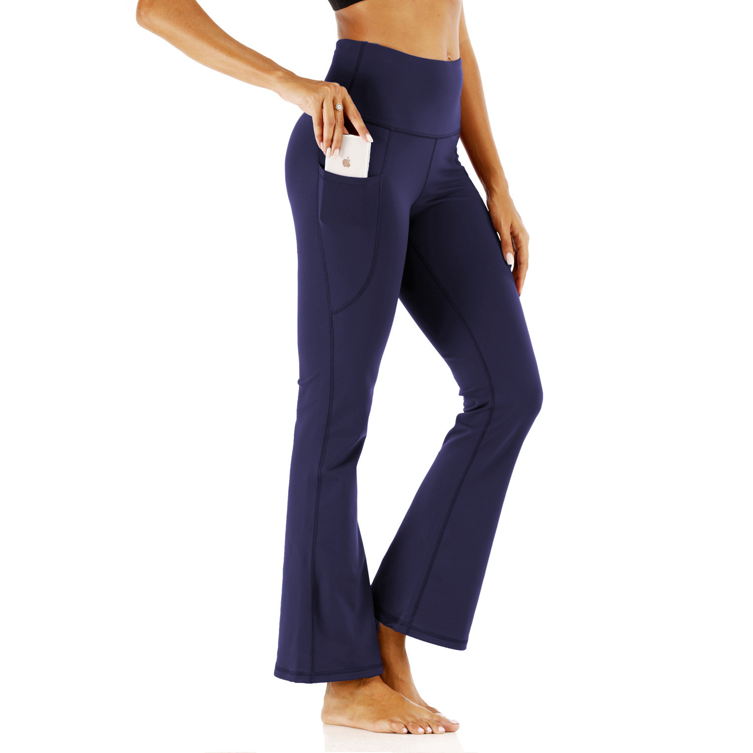 2023 new hip lifting yoga pants Women's European and American high waist sexy solid color tight skirt running fitness sports pants yoga