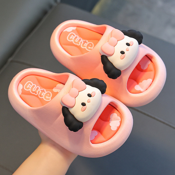Cute children's slippers summer girls' indoor bath non-slip soft bottom parent-child family three-mouth couple slippers for women