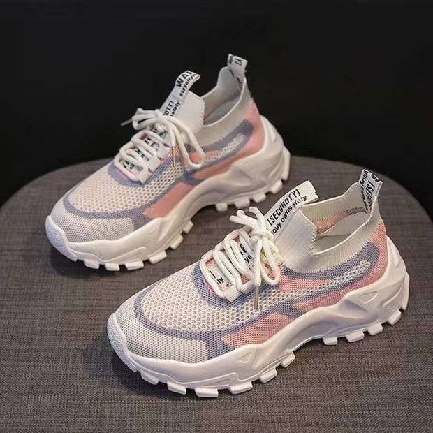 2024 spring and summer new women's shoes daddy shoes fashionable shoes student sneaker casual shoes
