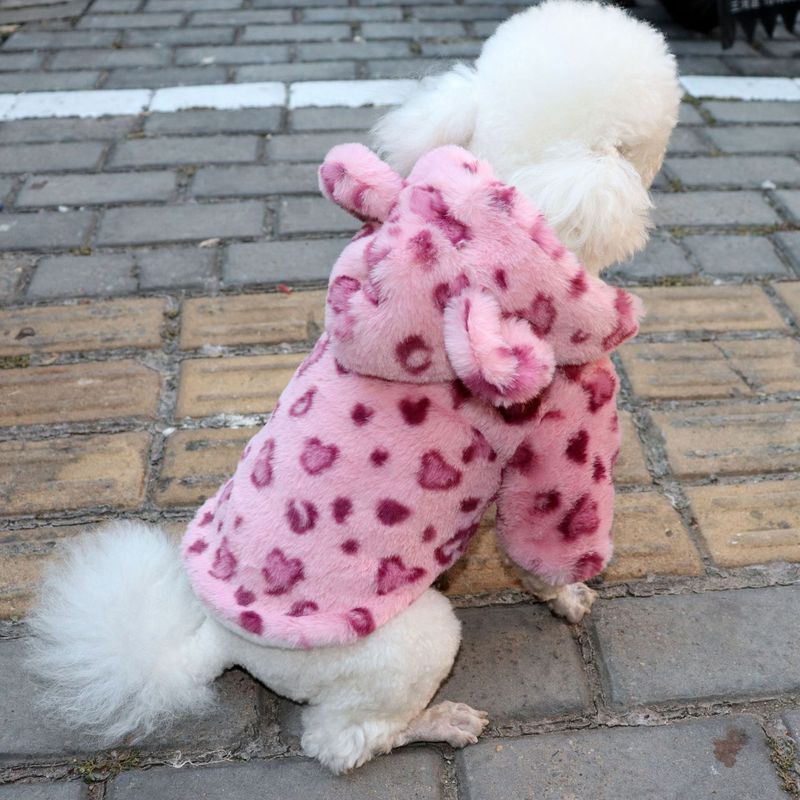 犬の服春秋服豹柄コート厚手のテディ雪納瑞博美人形ペットファッション|undefined