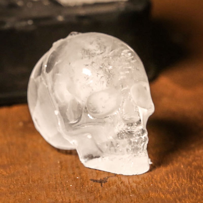 Hot selling silicone ice tray food grade silicone skull ice tray grinding tool bar DIY creative personalized ice cube