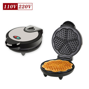 Cross-border 110V triangle waffle machine American standard waffle machine heart-shaped plum-shaped muffin machine love breakfast machine