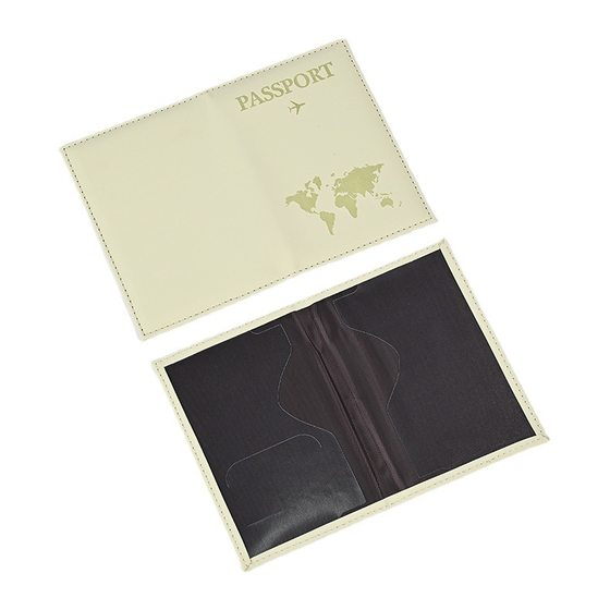 2023 new plain pu plane map travel passport protective cover passport holder PU leather card cover manufacturers wholesale