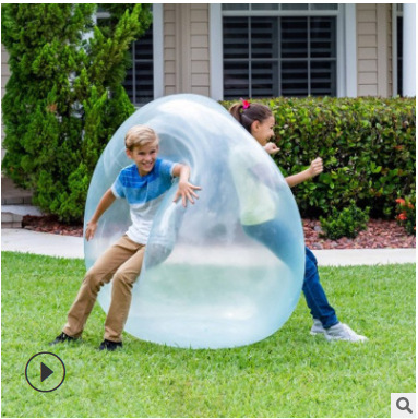 Cross-border new Wubble bubble ball oversized inflatable ball TPR children's toy bouncing ball water injection ball