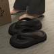 2024 New Shit-feeling Flip Flops Summer Women's Fashionable Internet Popular Ins Thick Bottom Non-slip Beach Shoes for Outer Wear Wholesale