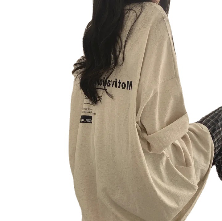 Cotton short sleeve T-shirt women's long summer Net popular loose Korean wholesale fashion brand long 2023 new Korea