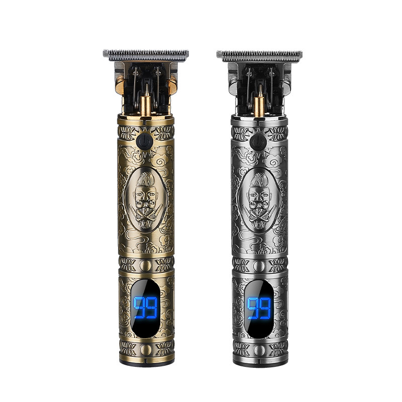 Cross-border Hot Sale All Metal Hair Clipper Men's Household Electric Clipper Hair Salon Hair Clipper Retro Hair Clipper