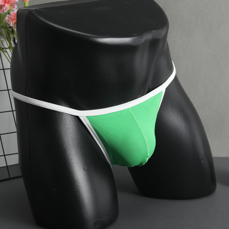 Men's Thong Sexy Low Waist Summer T-pants Thong Strap Cotton New Underwear Cross-border Special for Spot