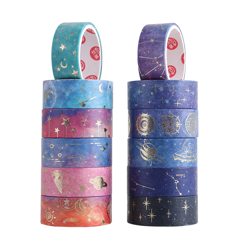 Yida Culture Cross-Border Star Series Бронзовая и бумажная лента DIY Декоративные наклейки для ручного счета Creative Life Small