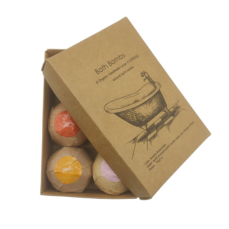 In stock wholesale bath bath explosion salt ball 60g cleaning bubble SPA experience bath ball factory direct supply
